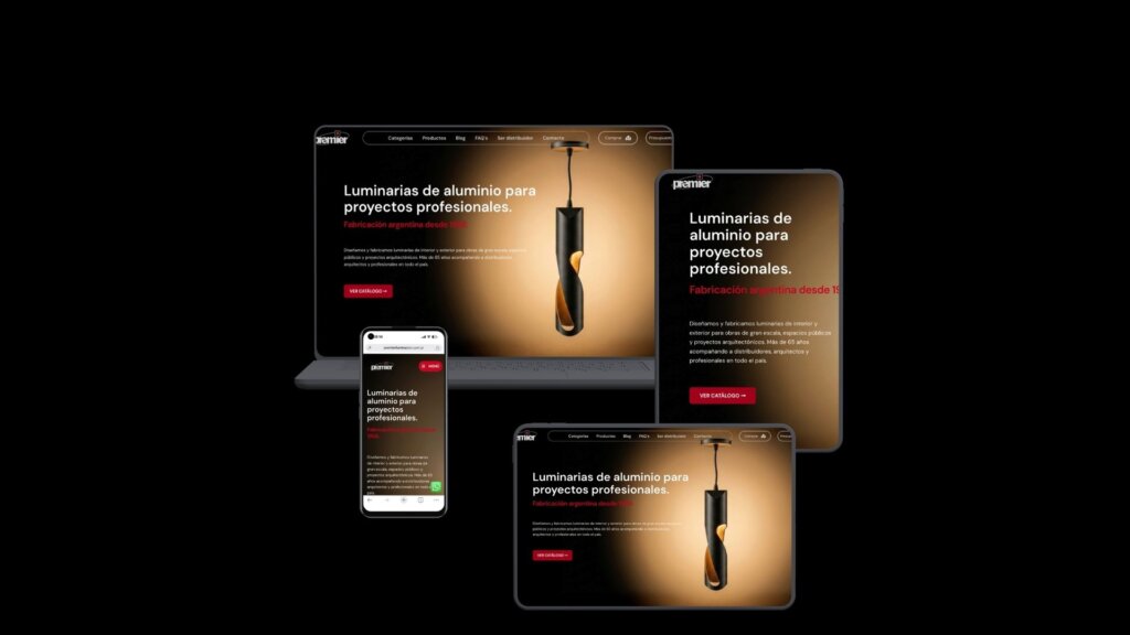 Sitio Web Premier Iluminación